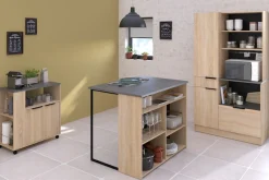 Parisot Schrank-Set »Fumay 3« Set, viel Stauraum, Kücheninsel, Küchenwaagen, inkl. Kabeldurchlass, 3 Stk. tlg.