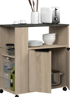Parisot Schrank-Set »Fumay 3« Set, viel Stauraum, Kücheninsel, Küchenwaagen, inkl. Kabeldurchlass, 3 Stk. tlg.