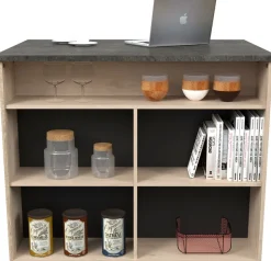 Parisot Schrank-Set »Fumay 3« Set, viel Stauraum, Kücheninsel, Küchenwaagen, inkl. Kabeldurchlass, 3 Stk. tlg.