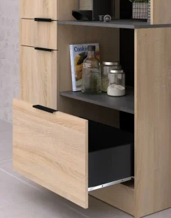 Parisot Schrank-Set »Fumay 3« Set, viel Stauraum, Kücheninsel, Küchenwaagen, inkl. Kabeldurchlass, 3 Stk. tlg.