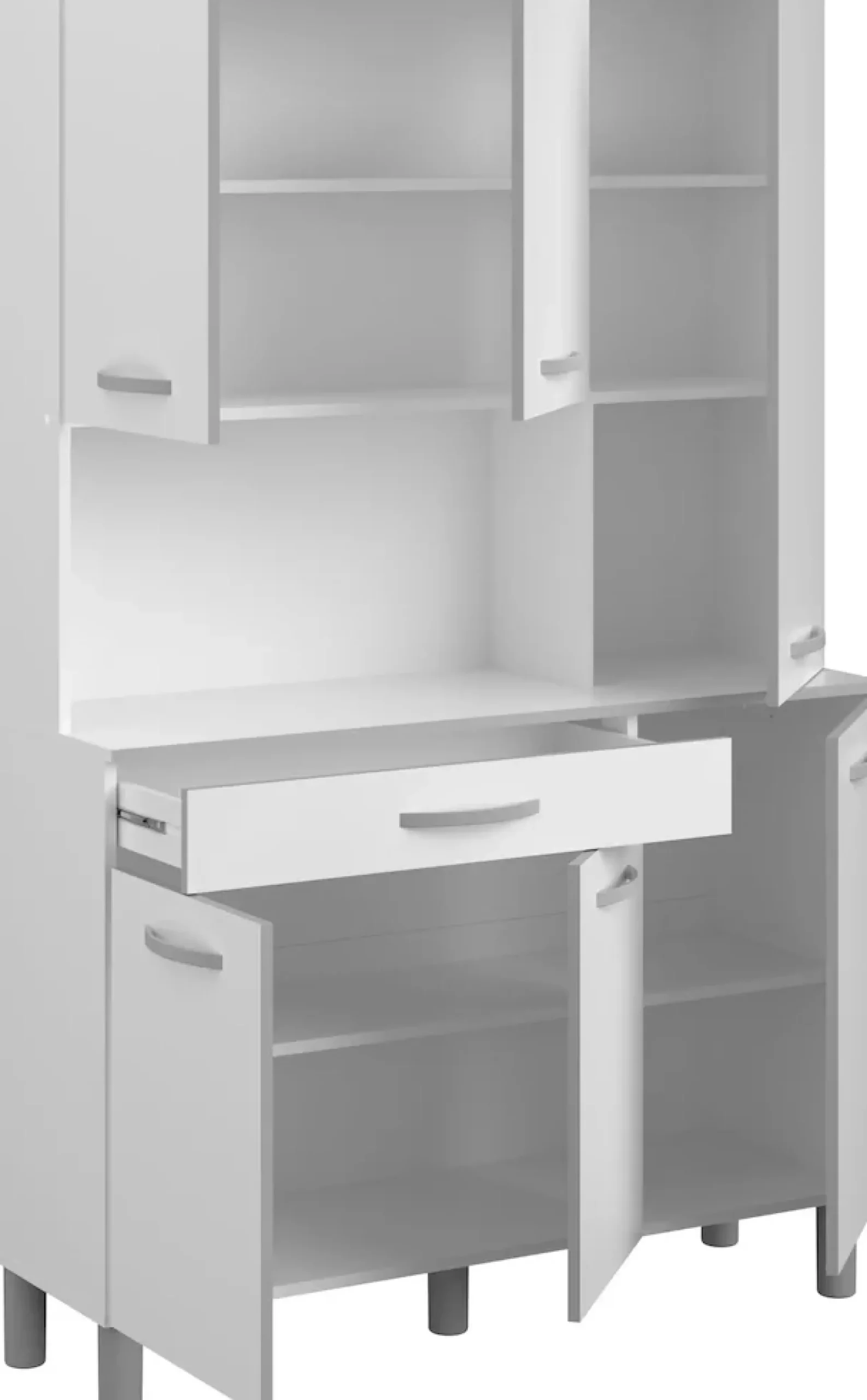 Parisot Schrank-Set »Season 1, Mehrzweckschrank, Buffetschrank, Aufbewahrung« Set, Set bestehend aus Buffet und Beistellschrank auf Rollen, 2 Stk. tlg.