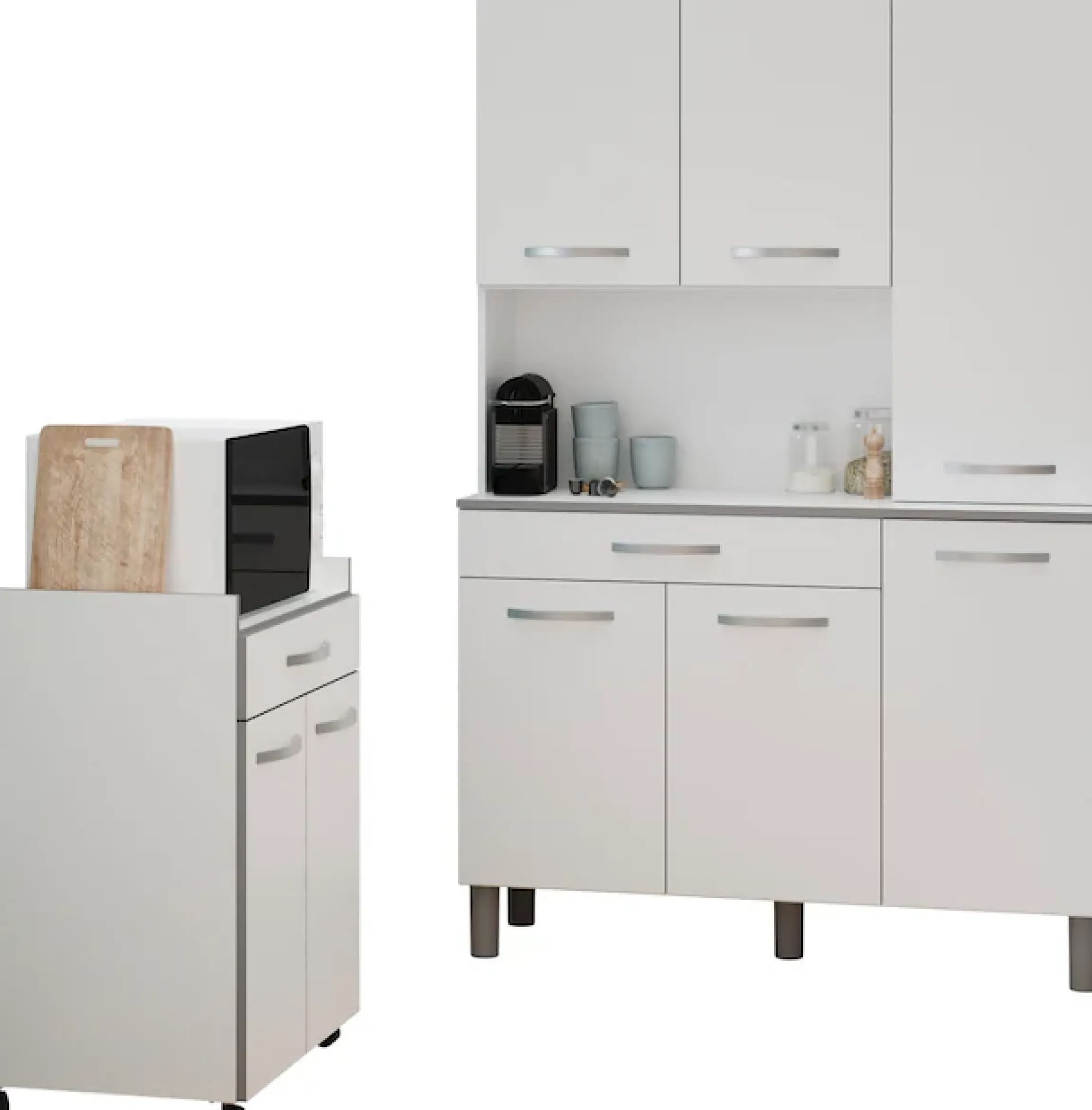 Parisot Schrank-Set »Season 1, Mehrzweckschrank, Buffetschrank, Aufbewahrung« Set, Set bestehend aus Buffet und Beistellschrank auf Rollen, 2 Stk. tlg.