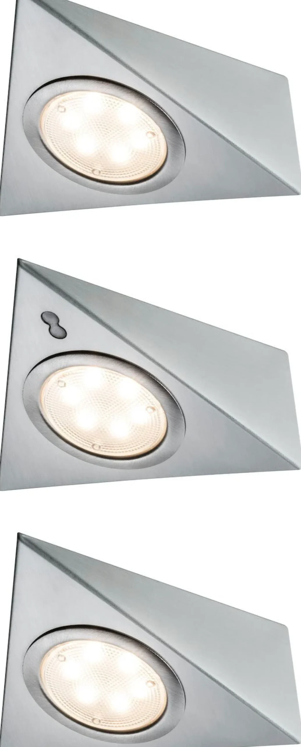 Paulmann Unterschrankleuchte »Möbel Aufbauleuchte LED mit Näherungssensorinkl. LED-Modul 3x2,8W« 1 Stk. Warmweiß 3er-Set inkl. LED-Modul 3x2,8W