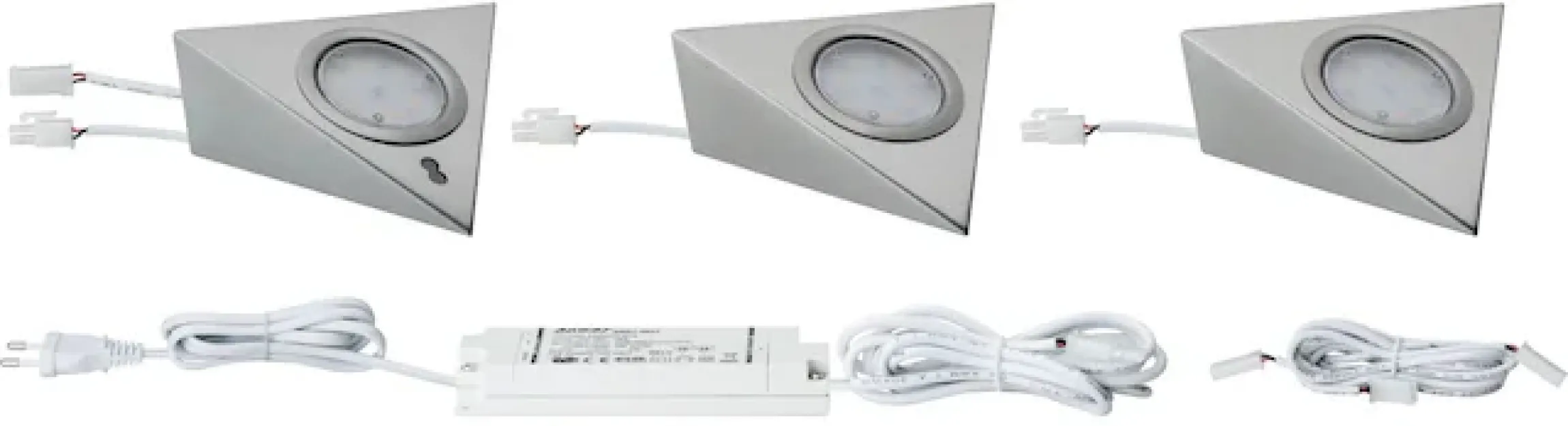 Paulmann Unterschrankleuchte »Möbel Aufbauleuchte LED mit Näherungssensorinkl. LED-Modul 3x2,8W« 1 Stk. Warmweiß 3er-Set inkl. LED-Modul 3x2,8W