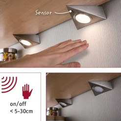 Paulmann Unterschrankleuchte »Möbel Aufbauleuchte LED mit Näherungssensorinkl. LED-Modul 3x2,8W« 1 Stk. Warmweiß 3er-Set inkl. LED-Modul 3x2,8W