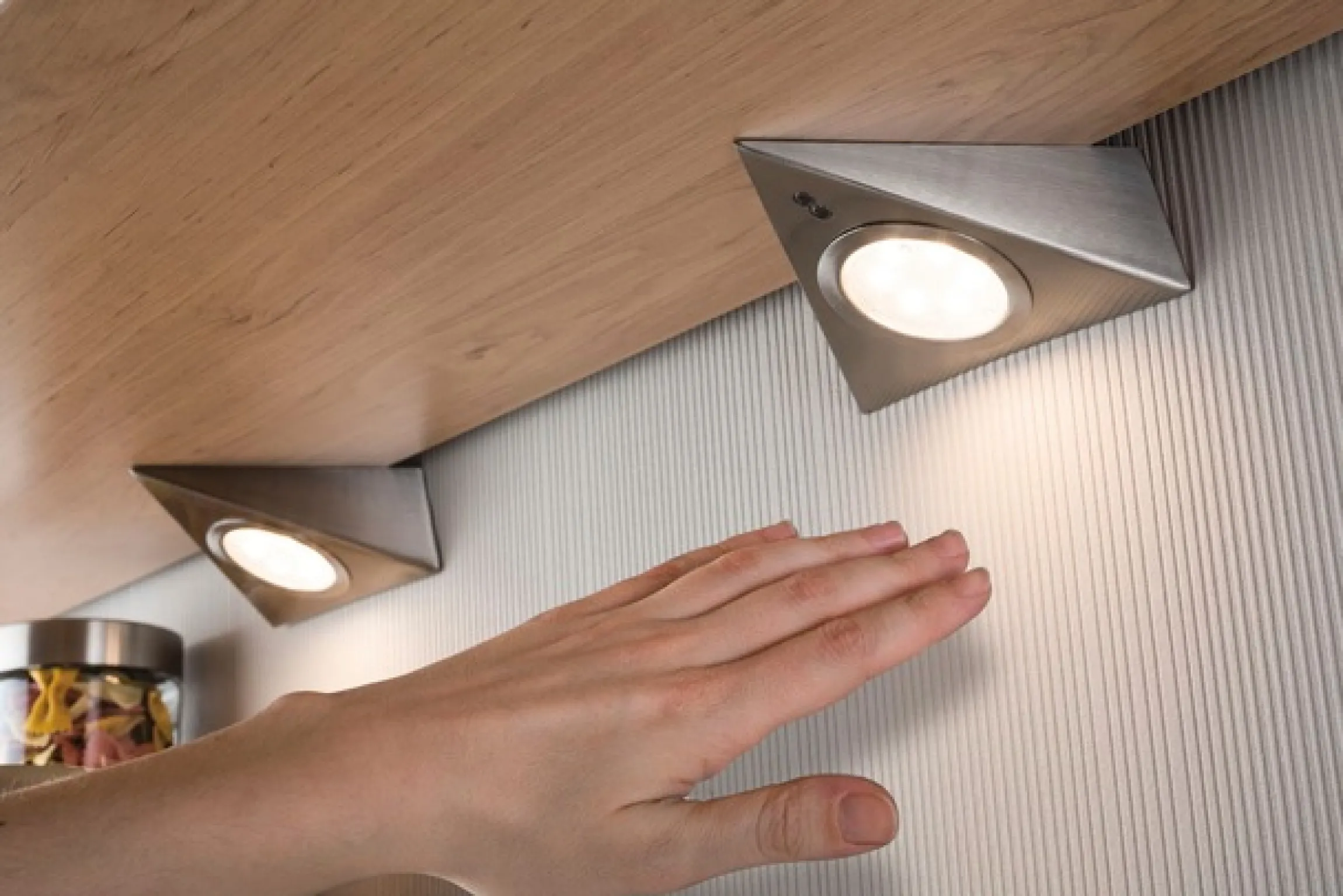 Paulmann Unterschrankleuchte »Möbel Aufbauleuchte LED mit Näherungssensorinkl. LED-Modul 3x2,8W« 1 Stk. Warmweiß 3er-Set inkl. LED-Modul 3x2,8W