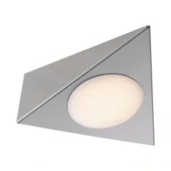 Paulmann Unterschrankleuchte »Clever Connect Trigo 3x2,1W 12VA DC 12V Nickel gebürstet/Metall« 3 Stk. Tageslichtweiß Starter-Set, 2700-6500K