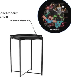 Phoenix Beistelltisch abnehmbare Tischplatte/Tablett