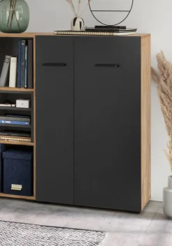 PLACES OF STYLE Aktenschrank »Moid; Mehrzweckschrank,« moderne Kommode mit viel Stauraum, Maße 64,5 x 41,5 x 106 cm