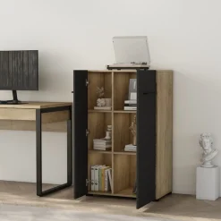PLACES OF STYLE Aktenschrank »Moid; Mehrzweckschrank,« moderne Kommode mit viel Stauraum, Maße 64,5 x 41,5 x 106 cm