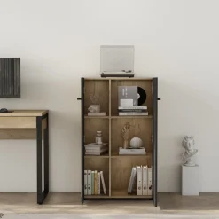 PLACES OF STYLE Aktenschrank »Moid; Mehrzweckschrank,« moderne Kommode mit viel Stauraum, Maße 64,5 x 41,5 x 106 cm