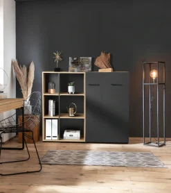 PLACES OF STYLE Aktenschrank »Moid; Mehrzweckschrank,« moderne Kommode mit viel Stauraum, Maße 64,5 x 41,5 x 106 cm