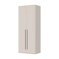 PLACES OF STYLE Drehtürenschrank »Opera mit oder ohne Kranz inkl. LED-Beleuchtung, B: 92,137 oder 182 cm« UV lackiert, Soft Close Funktion, Höhenverstellbare Füße