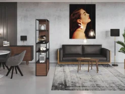 PLAYBOY 3-Sitzer »Shelby« Sitzschale aus Massivholz