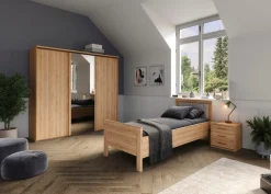 priess Einzelbett »Arnsberg« Komforthöhe mit gepolstertem Kopfteil