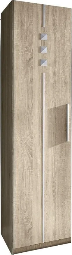 priess Kleiderschrank 1-bis 5-türig, mit silberfarbigen Applikationen