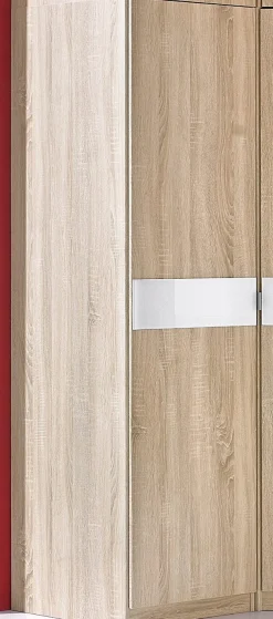 priess Kleiderschrank »Drehtürenschrank Kleiderschrank Schrank Schlafzimmerschrank Madrid« mit farbiger Glasauflage, erweiterbar mit Schrankaufsatz Madrid