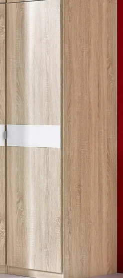 priess Kleiderschrank »Drehtürenschrank Kleiderschrank Schrank Schlafzimmerschrank Madrid« mit farbiger Glasauflage, erweiterbar mit Schrankaufsatz Madrid