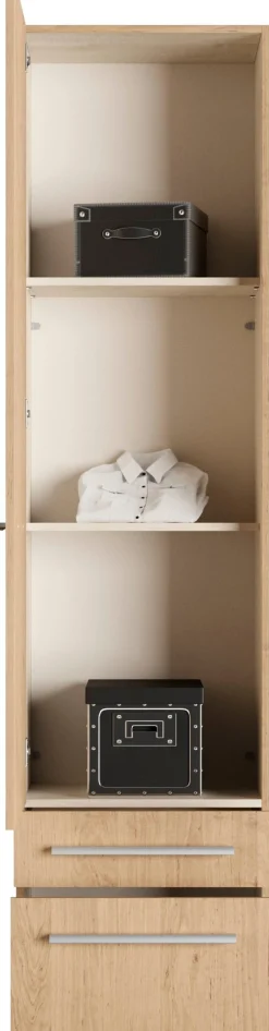priess Kleiderschrank »Schrank Garderobe Wäscheschrank Barcelona in 5 Breiten« viel Stauraum, geräumige Schubkästen, mit Spiegel, MADE IN GERMANY