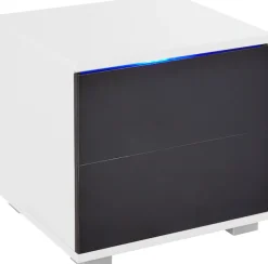priess Nachtkommode mit LED-Beleuchtung und Push-to-open