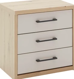 priess Nachtschrank »Warburg hochwertiges Möbelstück aus Deutschland« aufgebaut geliefert Schubkästen mit Selbsteinzug und Metallgriffen