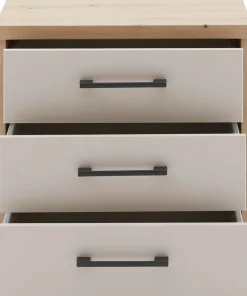 priess Nachtschrank »Warburg hochwertiges Möbelstück aus Deutschland« aufgebaut geliefert Schubkästen mit Selbsteinzug und Metallgriffen