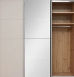 priess Schwebetürenschrank »Warburg hochwertiger Schlafzimmerschrank aus Deutschland« Höhe 224 mit Innendekor Artisan Eiche