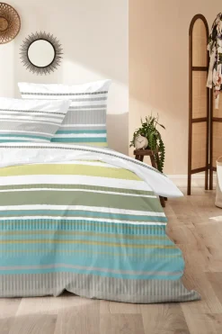 Primera Bettwäsche »Perkal-Bettwäsche Summer Stripe« 2 Stk. mit modernen Streifen