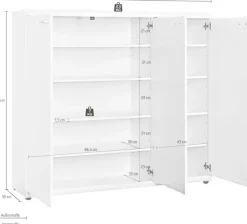 Procontour Kommode »Sun« Höhe 115cm, mit variabel verstellbaren Einlegeböden