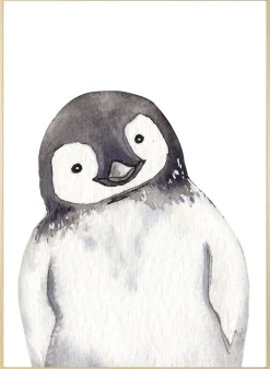 queence Bild mit Rahmen »Pinguin« Fantasy | Pinguine | Tiere 1 Stk. tlg. HD Premium Posterdruck mit Echtholzrahmen