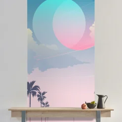 queence Fototapete »Reflektion« Motiv | bedruckt | mehrfarbig glatt Wandpaneele, selbstklebend, Tapete, Sticker, Wanddeko, XXL-Fotomotiv