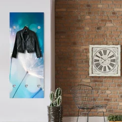 queence Garderobenleiste »Blüte« mit 6 Haken, 50 x 120 cm