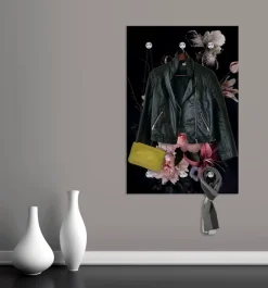 queence Garderobenleiste »Blumen« mit 6 Haken, 80 x 120 cm
