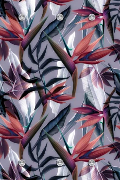 queence Garderobenleiste »Pflanzen« mit 6 Haken, 80 x 120 cm