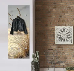 queence Garderobenleiste »Sylt« Wand Garderobe, Strand, Gräser, Düne, platzsparend