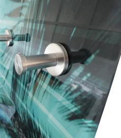 queence Garderobenpaneel »Wandgarderobe mit Motiv Foto Dünen und Gräser inkl. Edelstahlhaken« 1 Stk. tlg. HD Premium Druck auf Acrylglas