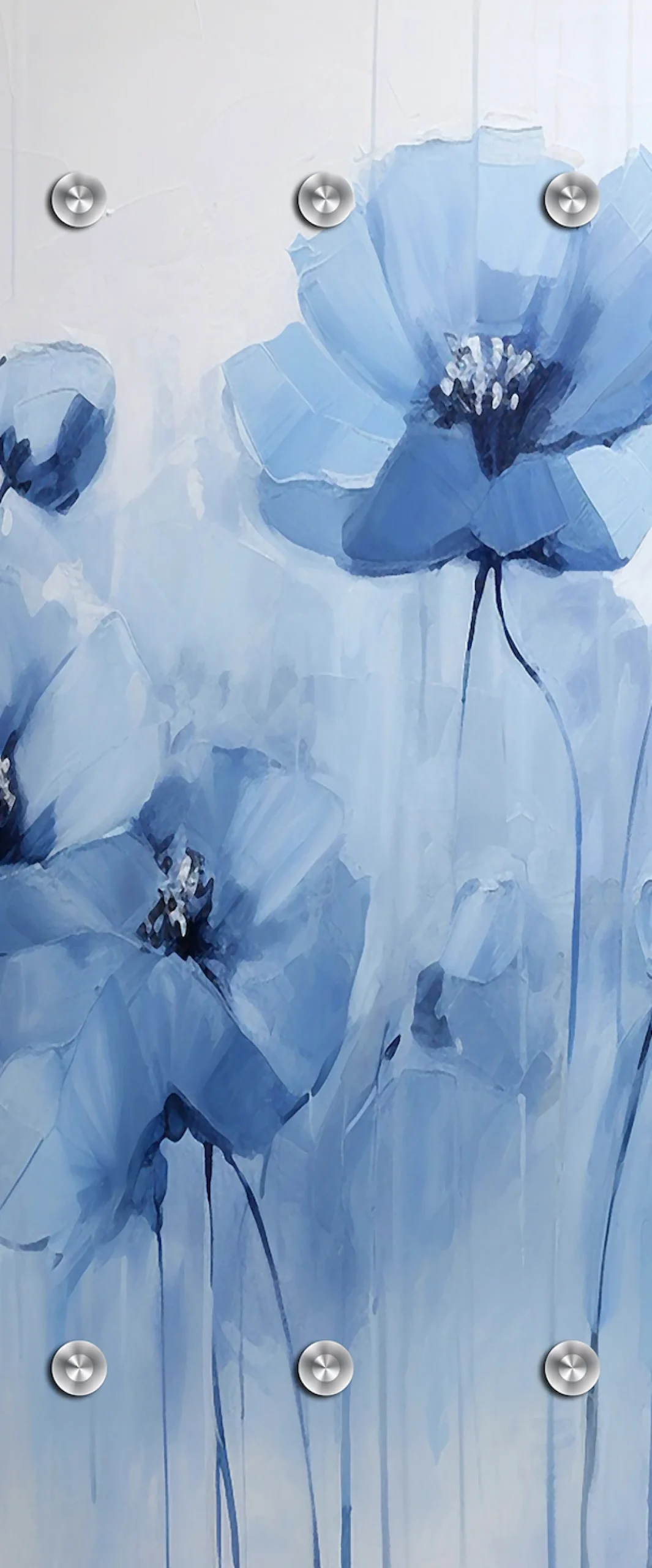 queence Garderobenpaneel »Wandgarderobemit Motiv MohnblumeAquarell inkl. Edelstahlhaken« 1 Stk. tlg. HD Premium Druck auf Acrylglas