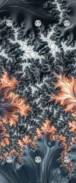 queence Garderobenpaneel »Wandgarderobemit Motiv Abstrakt Federn inkl. Edelstahlhaken« 1 Stk. tlg. HD Premium Druck auf Acrylglas