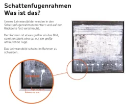 queence Leinwandbild »Kirschblüten« Abstrakt | Blätter | Blätterbilder | Kunst | Modern mit einem Schattenfugenrahmen veredelt