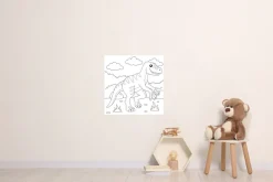 queence Wandsticker »Dino« DIY-Wandsticker zum Bemalen