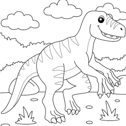 queence Wandsticker »Dino« DIY-Wandsticker zum Bemalen