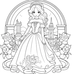 queence Wandsticker »Prinzessin« DIY-Wandsticker zum Bemalen