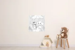 queence Wandsticker »Tiger und Elefant« DIY-Wandsticker zum Bemalen
