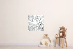 queence Wandsticker »Waldtiere« DIY-Wandsticker zum Bemalen