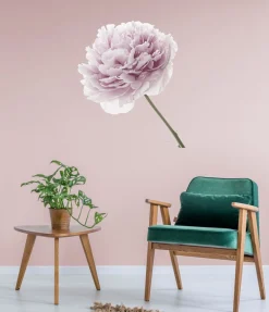 queence Wandtattoo »Anna« Wandbild, Sticker, rosa, Blume, Blüte, selbstklebend