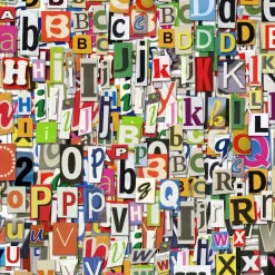 queence XXL-Wandbild »Akustikbild Buchstaben« Buchstaben | Zahlen 1 Stk. tlg. Einfache Akustiklösung ohne Baumaßnahme, Schalldämmung, Paneele