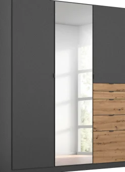 rauch Drehtürenschrank »Kleiderschrank Schrank Garderobe Wäscheschrank Ankleide ONTARIO« Breiten 136/181 cm,mit 5 Schubladen in unterschiedlichen Größen MADE IN GERMANY