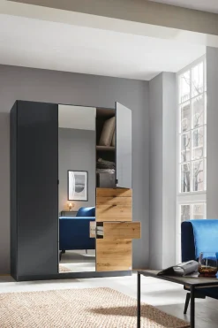 rauch Drehtürenschrank »Kleiderschrank Schrank Garderobe Wäscheschrank Ankleide ONTARIO« Breiten 136/181 cm,mit 5 Schubladen in unterschiedlichen Größen MADE IN GERMANY
