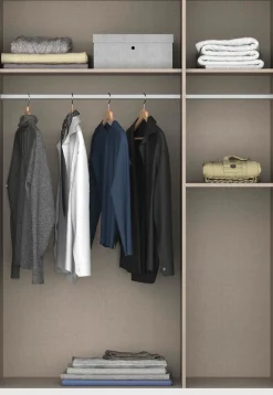 rauch Drehtürenschrank »Kleiderschrank Schrank Garderobe Wäscheschrank Ankleide ONTARIO« Breiten 136/181 cm,mit 5 Schubladen in unterschiedlichen Größen MADE IN GERMANY