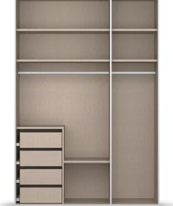 rauch Drehtürenschrank »Kleiderschrank Schrank Garderobe Wäscheschrank SKAT MERIDIAN« Breiten 151/201/251/301, Höhen 223/235 cm, inkl. SOFT-CLOSE-FUNKTION,mit Schubladeneinsatz, Wäscheeinteilung, Innenspiegel MADE IN GERMANY